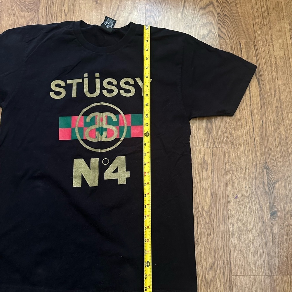 Stüssy Black Gucci N4 Medium T-Shirt size medium short sleeve crewneck - Picture 5 of 9